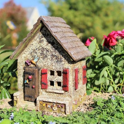 Hummingbird Hideaway Fairy House Garden Figurine