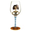 Girlfriends Wine Glass with Funny Sayings