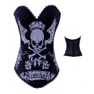 Skull Crossing Bustier Top