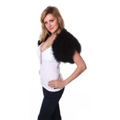 Midnight Princess Black Feather Shrug