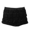 Dark Siren Black Layered Lace Shorts or Skort