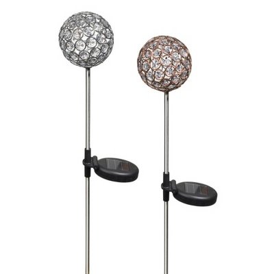 Solar Garden Stake Light Up Crystal Ball