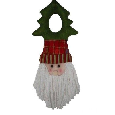 Santa Christmas Plush Door Knob Decor