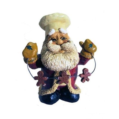 Chef Ornament Christmas Santa Figurine by Bert Anderson