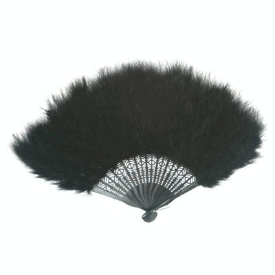 Seductive Maiden Single Color Marabou Feather Fan