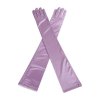 Lavender Satin Long Glamorous Formal Gloves