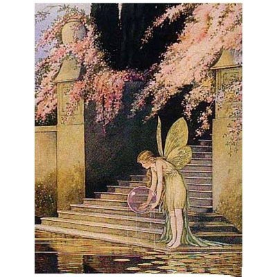 Bubble Fairy Vintage Fantasy Art