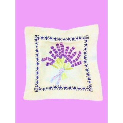 Lavender Bouquet Handmade Linen Sachet Pillow