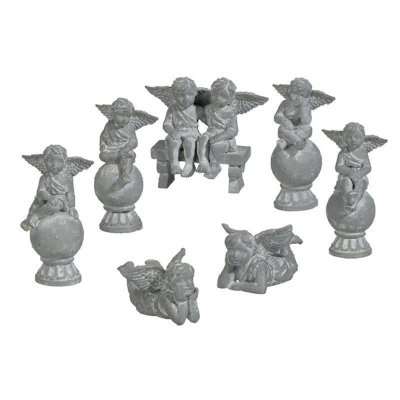 Cherub Statues Fairy Garden Figurines Set of 7