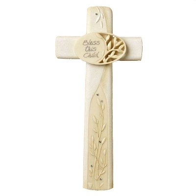 Bless this Child Cross Figurine by Foundations