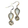 Cloisonne Drop & Crystal Ball Beaded Earrings