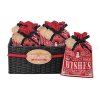 Hugs & Kisses Christmas Refillable Canvas Cookie Gift Bag