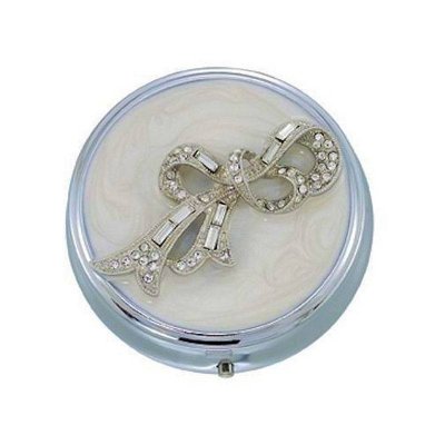 Wedding Bells Round Metal Pillbox by Spring Street Design