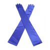 Royal Blue Satin Long Glamorous Formal Gloves