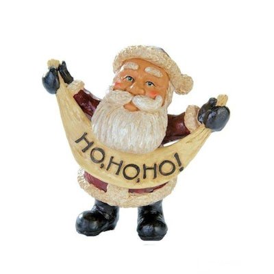 Ho Ho Ho Christmas Santa Figurine by Bert Anderson