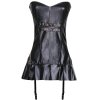 Foxy Girl Lace Up Corset Dress