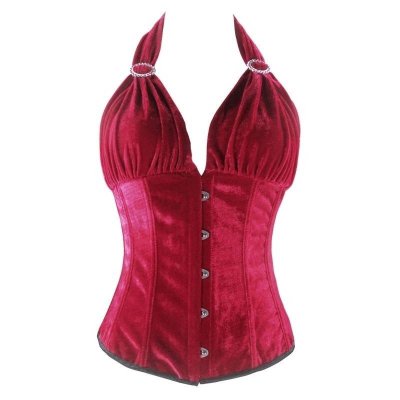 Ooh La La Velvet Baby Halter Corset