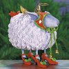 Blanche White Sheep Large Ornament by Patience Brewster