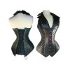 Midnight Magic Vest Leather Steel Boned Corset