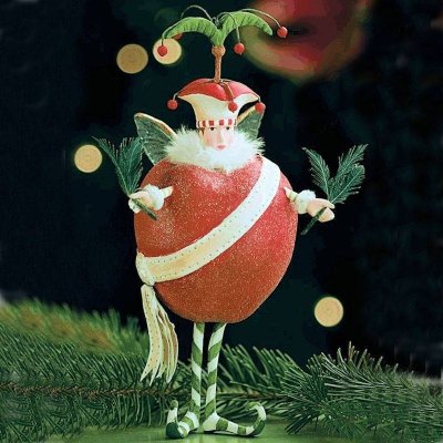 Christmas Apple of My Eye Ornament by Patience Brewster