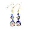 Cloisonne Balls Beaded Earrings