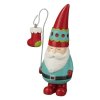 Christmas Santa Figurine & Stocking Fairy Garden Holiday Decor