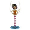 Girlfriends Wine Glass with Funny Sayings