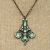 Opal Fan Pendant Necklace by Anne Koplik Design