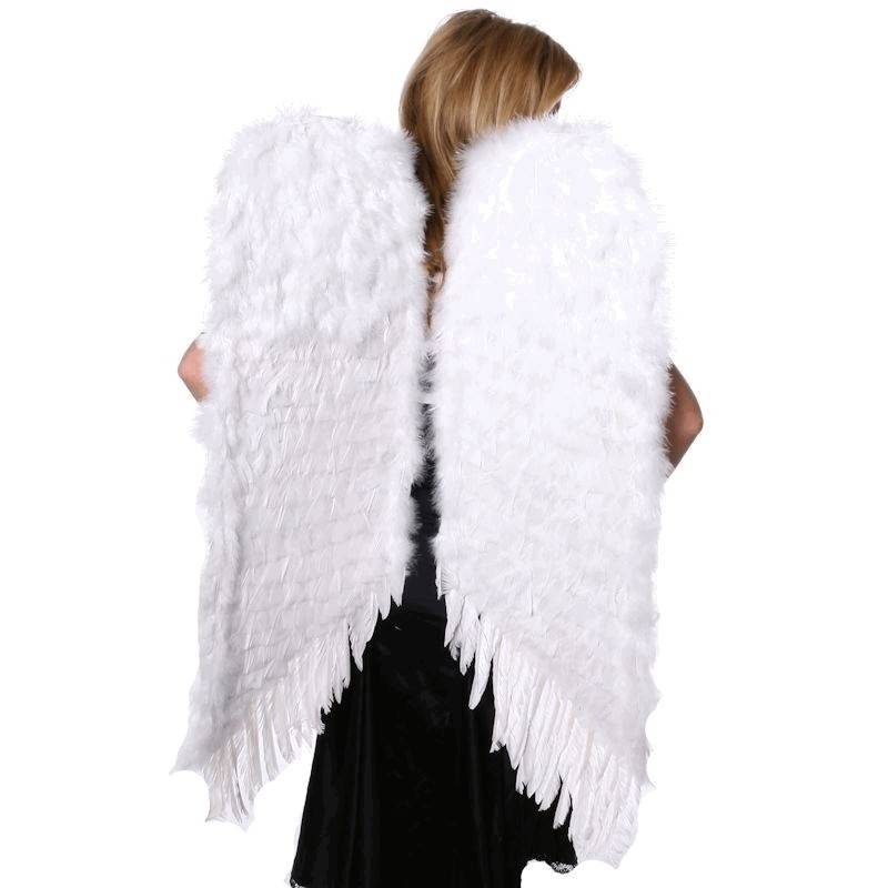 White Feather Wings 38.5 Inches Tall