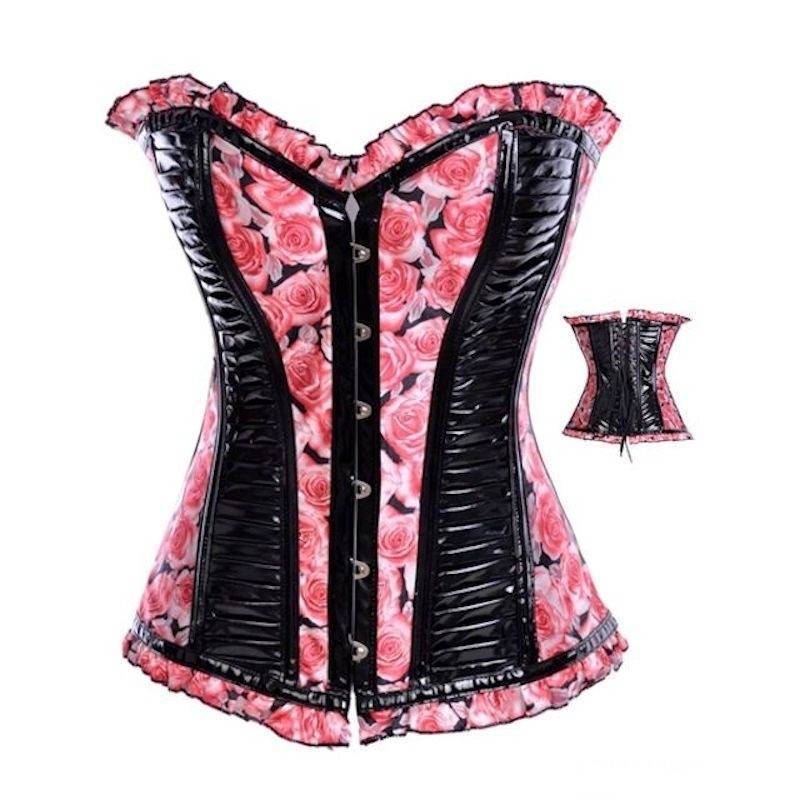 Valentine Roses Steel Boned Corset