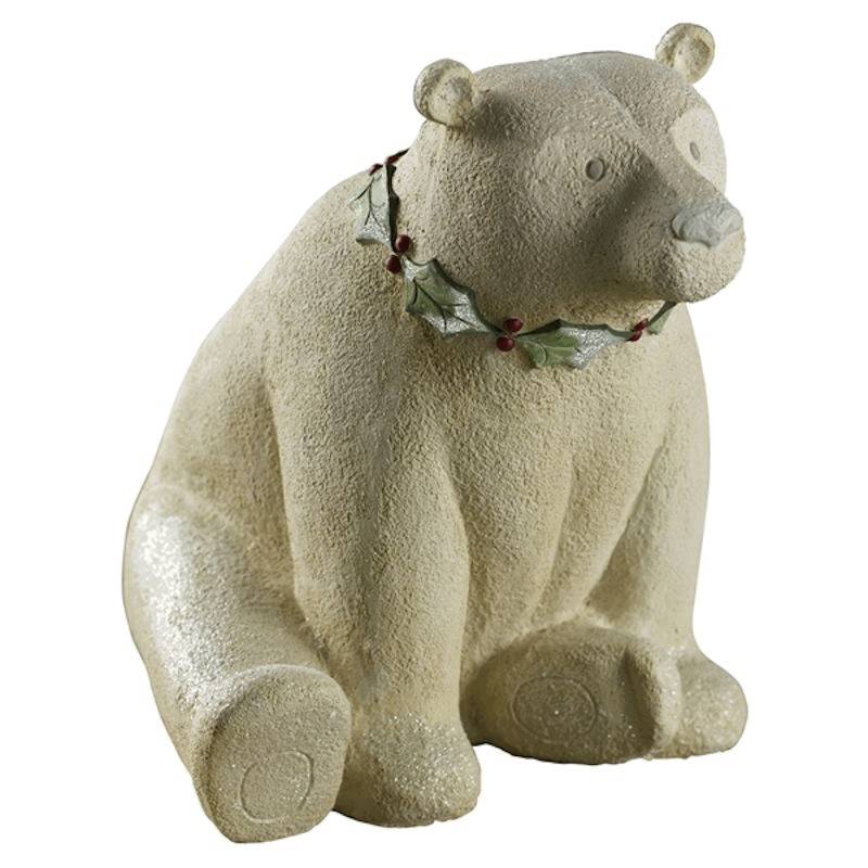 Holiday Enchantment Christmas Polar Bear Figurine