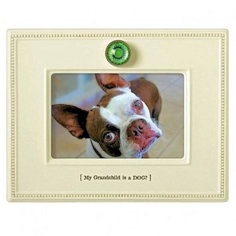 My Grandchild is a Dog Ceramic Pet Photo Frame