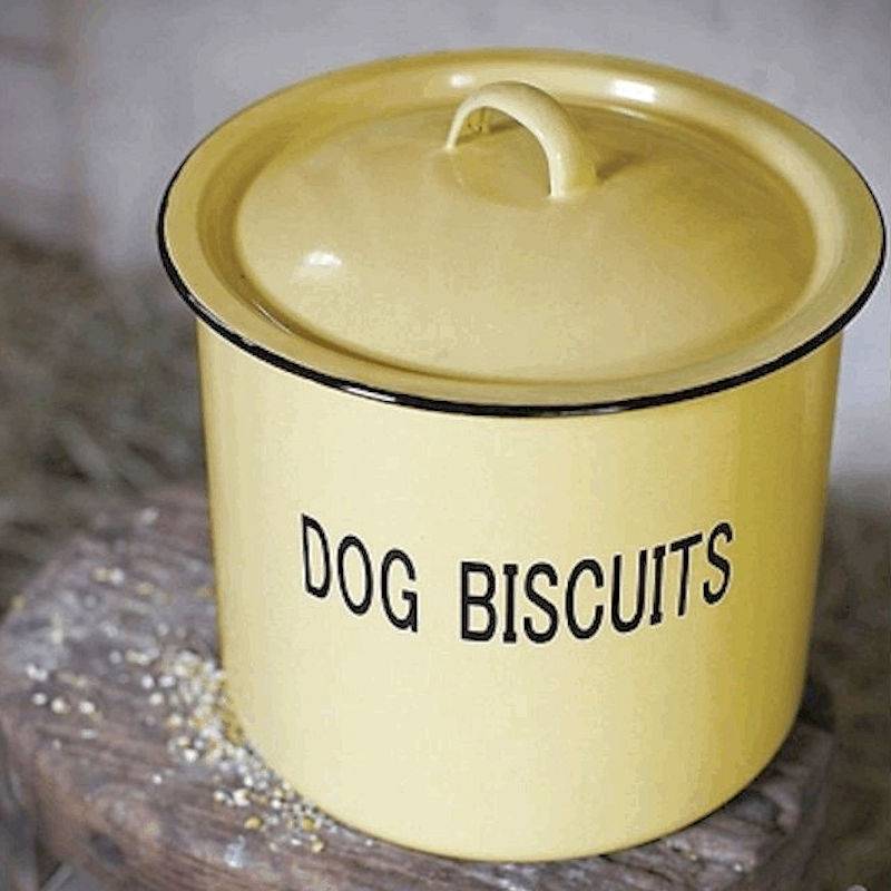 Dog Treat Metal Canister