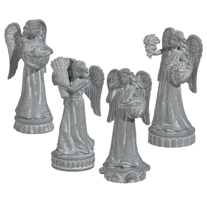 Angel Statues Fairy Garden Set of 4