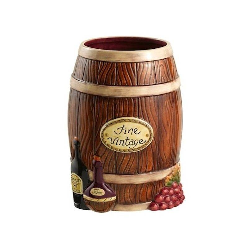 Ice Bucket Wine Barrel Style Ceramic