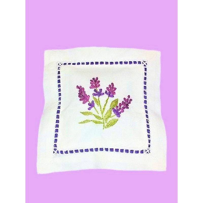 Flower Bush Design Handmade Linen Sachet Pillow