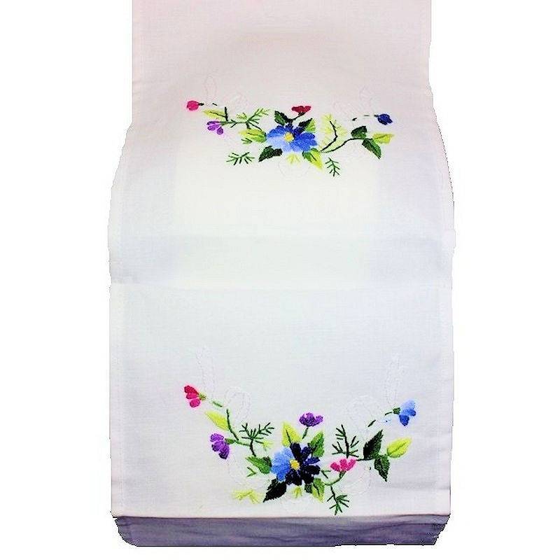 Flower Garland Handmade Linen Toilet Paper Holder