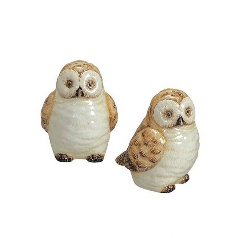 Owl Figurine Salt & Pepper Set from Andrea by Sadek