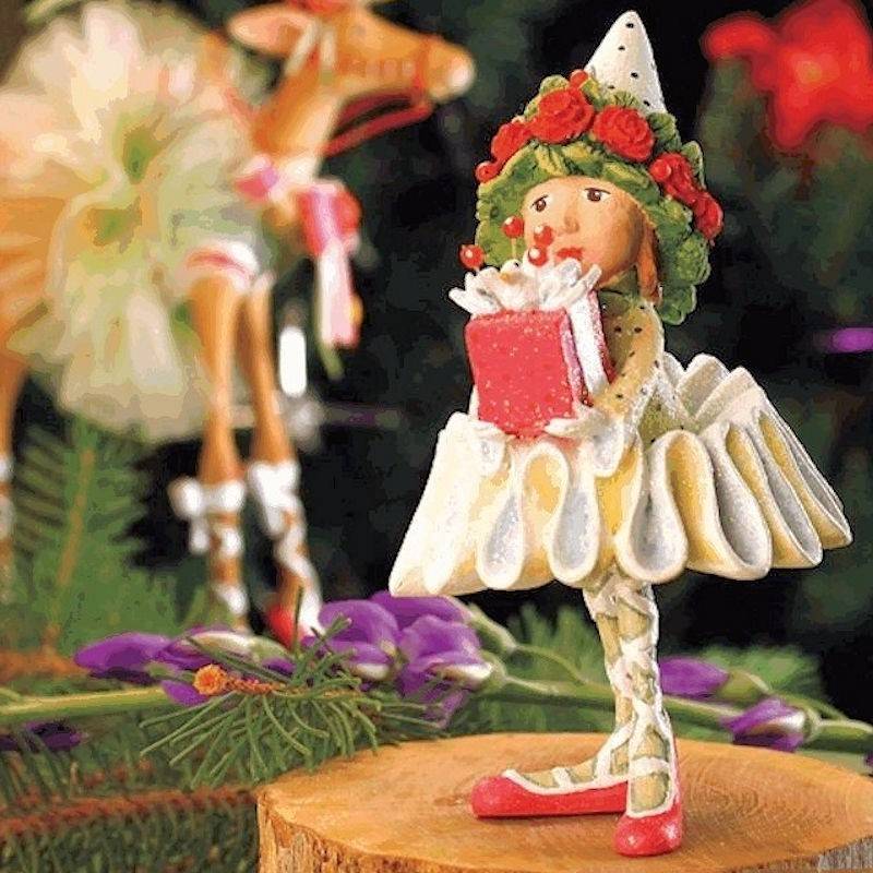 Dash Away Dancer Gift Elf Large Ornament