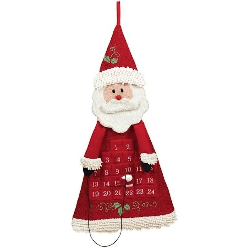 Plush Santa Christmas Count Down Sign