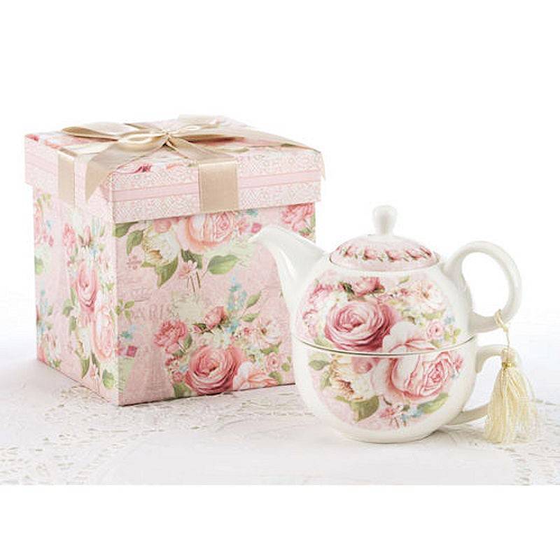 Rose Tea for One Set in Gift Box