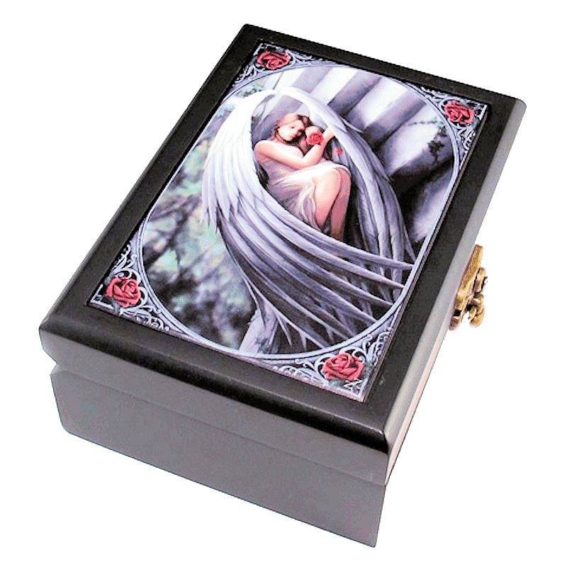 Sweet Sorrow Jewelry Box Angel Fantasy Art by Anne Stokes - $27.00