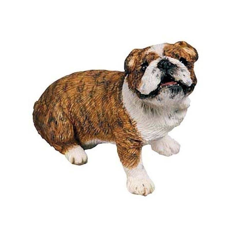 Bulldog Kitchen Magnet Brindle Style Dog Figurine