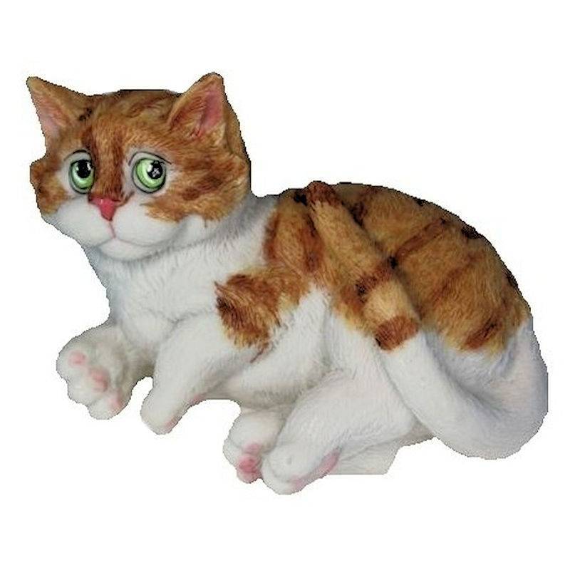 Bath Time Orange Tabby Cat Figurine