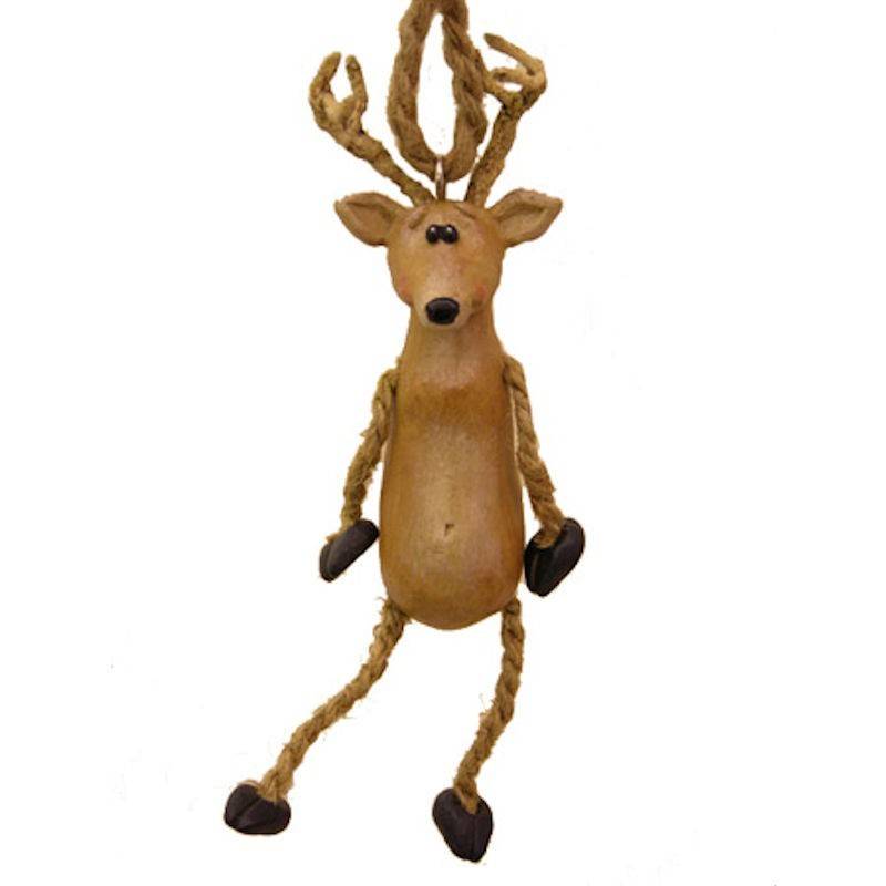 Deer Figurine Christmas Ornament by Bert Anderson