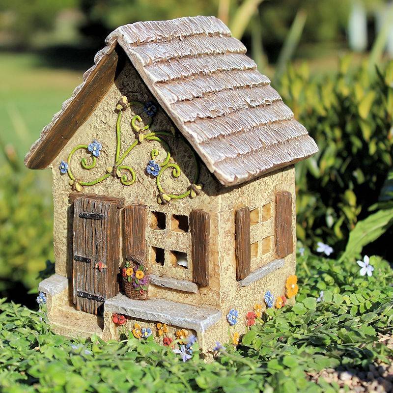 Pansy Place Fairy House Garden Figurine