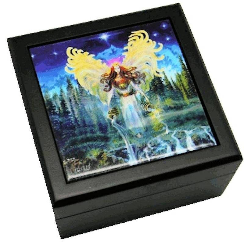 Archangel Jophiel Jewelry Box by Steve Roberts