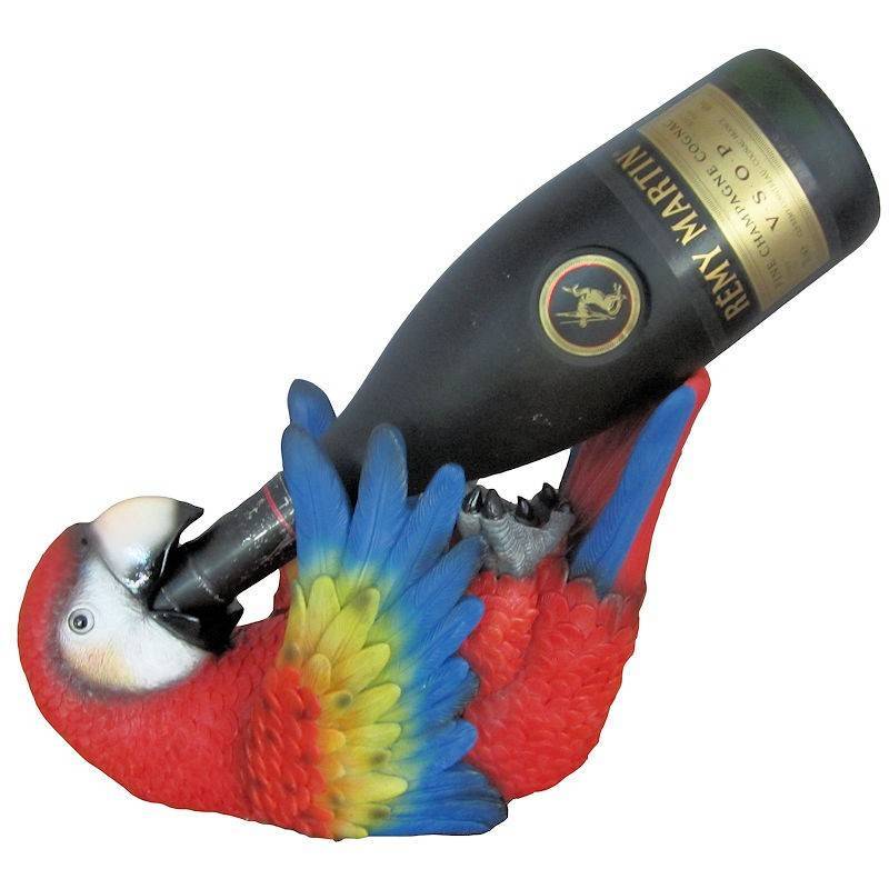 Polly Wino Parrot Wine Holder Figurine