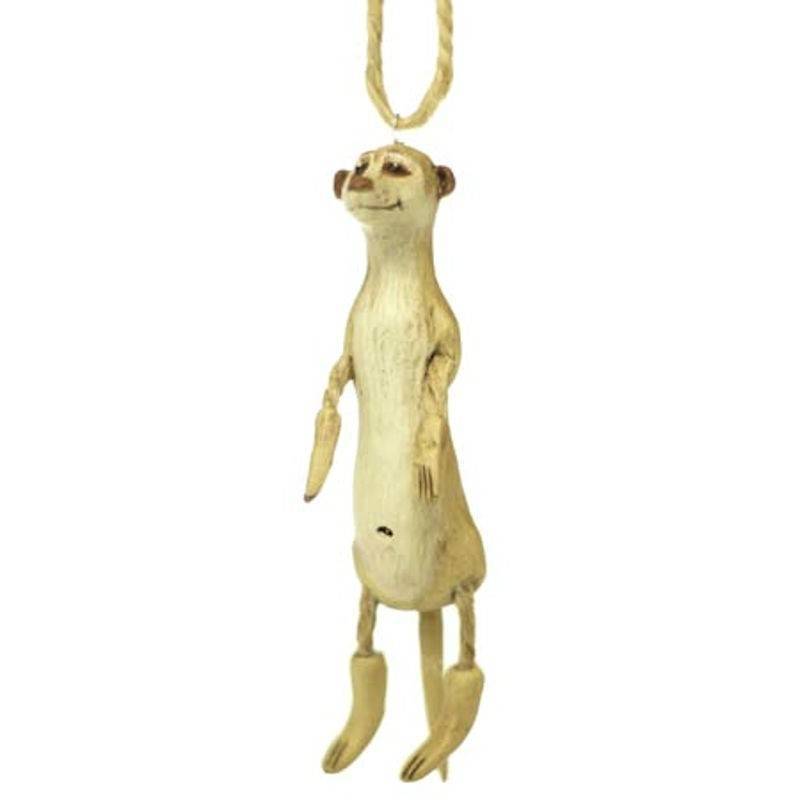 Meerkat Figurine Christmas Ornament by Bert Anderson