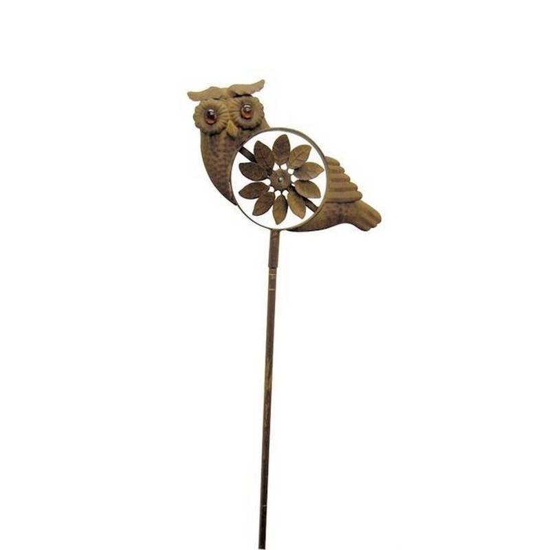 Owl Wind Spinner Garden Ornament